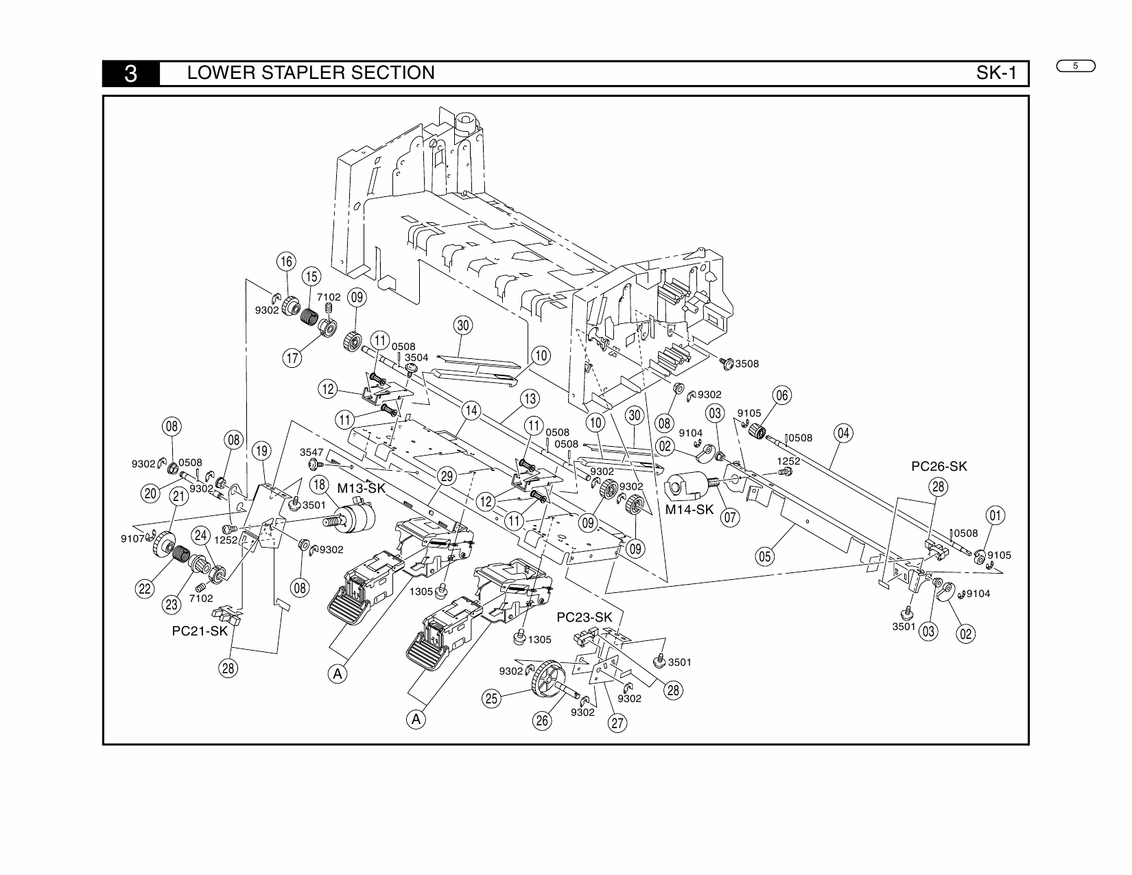 Konica-Minolta Options SK-1 4511 Parts Manual-3